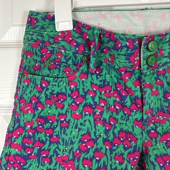 Lilly Pulitzer floral worth skinny mini jeans sz 2 - Picture 4 of 11